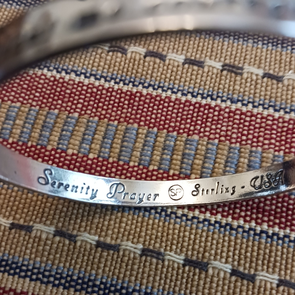 KATE LYNN Serenity Prayer Sterling Silver Bracelet